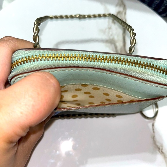 Kate Spade Wellesley Cara Wallet Small Zip Around MintGreen, Vintage - Picture 6 of 11